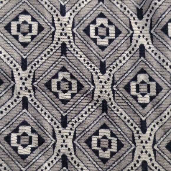 Y2K Michael Kors Blue Grey Geometric Layered VNeck Tunic Tank Top Large - Picture 4 of 17